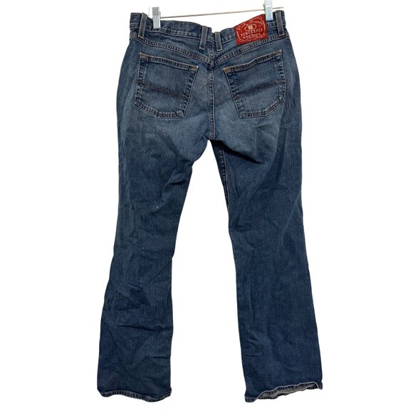 Lucky Brand Dungarees Womens Size 8 Mid Rise Flare Denim Jeans Blue - Picture 2 of 5